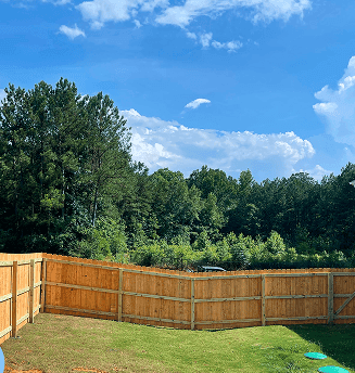 Backyard Fence Installation