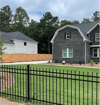 New Home Construction Fencing